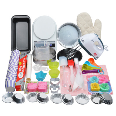 

【Jingdong Supermarket】 Thousands of Seiko baking tools oven supplies cake mold biscuits pizza egg tarts West point baking mold package entry-level combination set TZ025