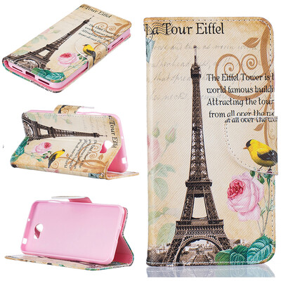 

Paris Tower Design PU Leather Flip Cover Wallet Card Holder Case for HUAWEI Y5 II