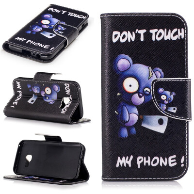 

Bluebear Design PU Leather Flip Cover Wallet Card Holder Case for Samsung Galaxy A3 2017