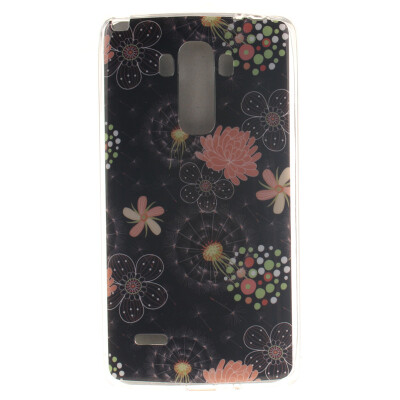 

Colorful flowers Pattern Soft Thin TPU Rubber Silicone Gel Case Cover for LG G4 Stylus/LS770