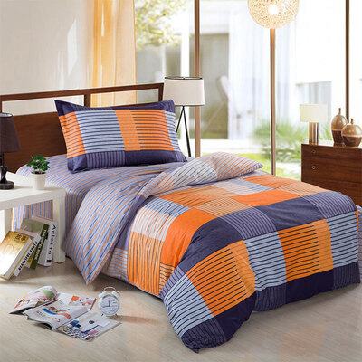 

Victoria home textiles bed sheets quilt cover pillow cotton three-piece 12 m bed 150 215cm simple life