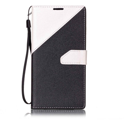 

Black + White Design PU Leather Wallet Case Classic Flip Cover with Stand Function and Credit Card Slot for LG Stylo 2/LS775