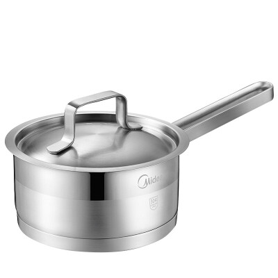 

Jingdong Supermarket] the United States and the United States 304 stainless steel milk pot hot milk cook noodle soup pot full steel 16cm gas cooker general TG16N1