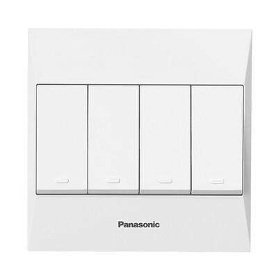

Panasonic Panasonic 86-type switch socket four open single control switch Jane still series WMW507 elegant white