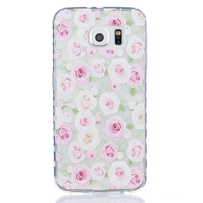 

More roses Pattern Soft Thin TPU Rubber Silicone Gel Case Cover for SAMSUNG GALAXY S6