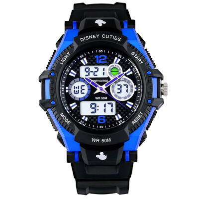 

Disney (Disney) watch double show waterproof electronic watch luminous sports watch children's watch student watch TZ-10081Y