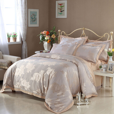 

Mercury textile French elegant jacquard four-piece Cindra Rica plus double 1.8-meter bed