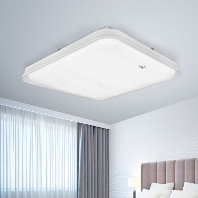 

Jingdong Supermarket] Midea (Midea) LED ceiling lamp room living room bedroom restaurant lighting high-end fashion two-color paleless crystal 24w