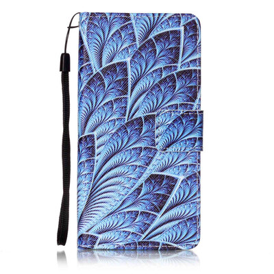 

Blue Dazzle Дизайн PU кожа флип Обложка Кошелек для карты памяти чехол для Sony Xperia XP