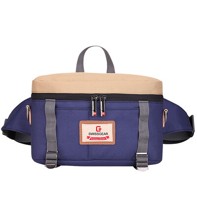 

SWISSGEAR Pouch Waterproofing Fashion Casual Shoulder Bag Men & Women Sports Travel Backpack Shoulder Messenger Bag SA-9877 Blue