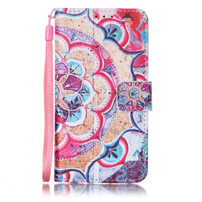 

Flower Design PU Leather Flip Cover Wallet Card Holder Case for SAMSUNG A310