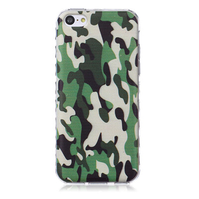 

Camouflage Pattern Soft Thin TPU Rubber Silicone Gel Case Cover for IPHONE 5C
