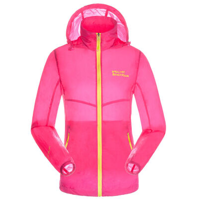 

ALPINT MOUNTAIN outdoor men and women couples protective skin windbreaker fast protective clothing 630-110 female models rose red S