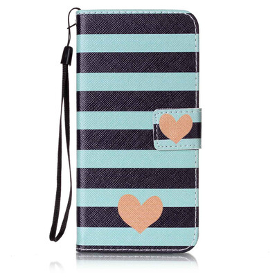 

Blue Stripes Дизайн PU кожа флип Обложка Кошелек для карты памяти чехол для Samsung Galaxy S7 Edge/G9350