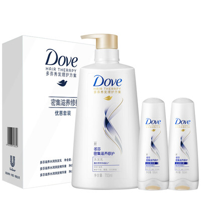 

Дофин (DOVE) Шампунь Кондиционер Интенсивный Питательный Набор (шампунь 700мл + кондиционер сущность 195mlx2)