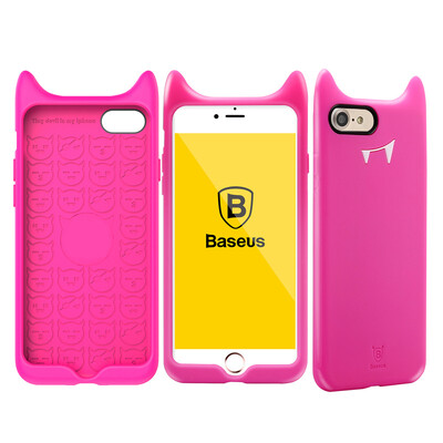 

Baseus Apple 7 Phone Case Cover iPhone7 Силиконовая защита Мягкий чехол Apple 7 Мультфильм Shell Cute 4.7 Дюймовый красный