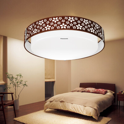 

Panasonic (Panasonic) LED Ceiling Light Stencil Dimming Bedroom Lights Project Lamps Dendrites Light HHLA1781 21W Sakura Series Brown