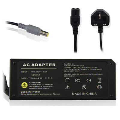 

90W 20V 4.5A AC Adapter Charger for IBM Laptop Adapter UK Plug