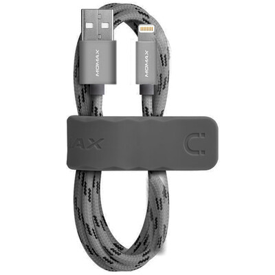 

MOMAX MOMAX Apple MFi certified data cable iphone8 76 6sPlus X 5s SE iPad charging line nylon weaving 2 meters gray