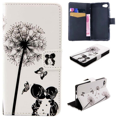 

Children&dandelion Design PU Leather Flip Cover Wallet Card Holder Case for SONY Xperia Z5 CompactMini