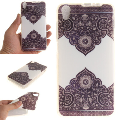 

Diagonal totem Pattern Soft Thin TPU Rubber Silicone Gel Case Cover for Lenovo S850