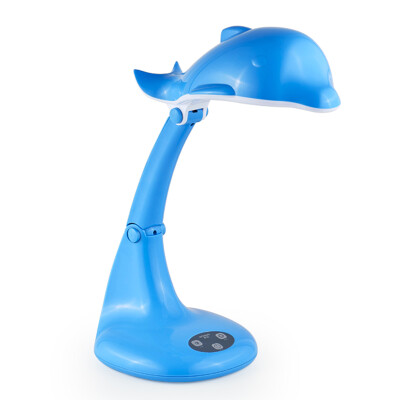 

【Jingdong Supermarket】 Guan Ya LED desk lamp student learning desk lamp children's cartoon fashion touch adjustable light color temperature bedroom bed reading lamp LA-K118 blue