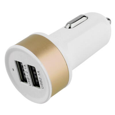 

Адаптер питания Mini Dual 2-портовый USB Автомобильное зарядное устройство для сотового телефона Tablet Новый