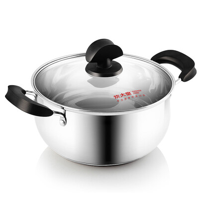 

Супермаркет] [Jingdong имперских приготовления пищи горшок 20 см толщины без покрытия из нержавеющей сталь 304 горшка плиты суп бульон вообще WG14726