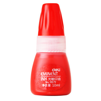 

Effective deli 9879 10ml photosensitive ink red