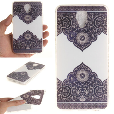 

Diagonal totem Pattern Soft Thin TPU Rubber Silicone Gel Case Cover for LG X Screen