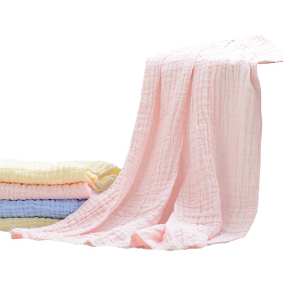 

Yeah's baby bath towel baby water bath towel four seasons 120x120cm6 layer gauze children towel pink