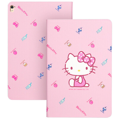 

Отличный Hello Kitty Series iPad Pro 9,7-дюймовый корпус / мультяшный чехол Интеллектуальный кожаный чехол для детей Десерт Кэти