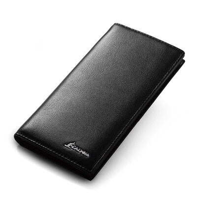 

Alpina kangaroo (L'ALPINA) men's wallet fashion first layer of leather long wallet men's leisure business card bag wallet male 661052052 black