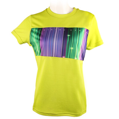 

YONEX YONEX badminton sweater sportswear couple short sleeve round neck T-shirt male 115037BCR lime green l