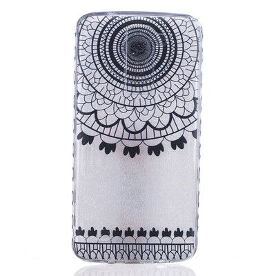 

Black wind chimes Pattern Soft Thin TPU Rubber Silicone Gel Case Cover for LG K7K8