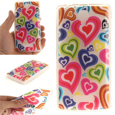 

Colorful love Pattern Soft Thin TPU Rubber Silicone Gel Case Cover for Lenovo A2010