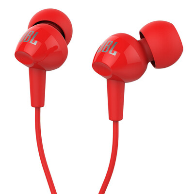

JBL C100SI ультра-легкий в ухо наушник гарнитура красное яблоко Android универсальная гарнитура