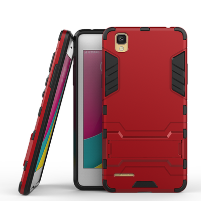 

Red Slim Robot Armor Kickstand Shockproof Hard Rugged Rubber Back Case For OPPO A35