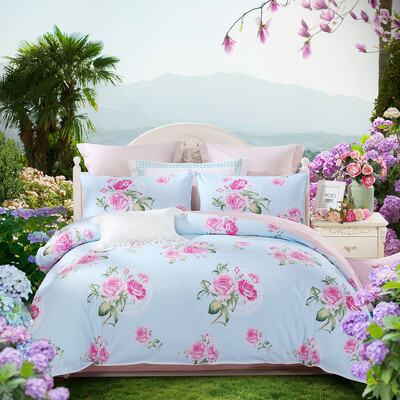 

MERCURY print cotton bed set/bed kit (duvet cover/bed sheet/pillowcase)