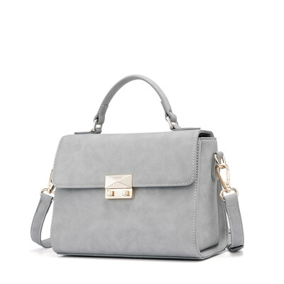 

DOODOO ladies handbag ladies Korean version of the tide of small square bag wild shoulder Messenger bag D6210 blue gray