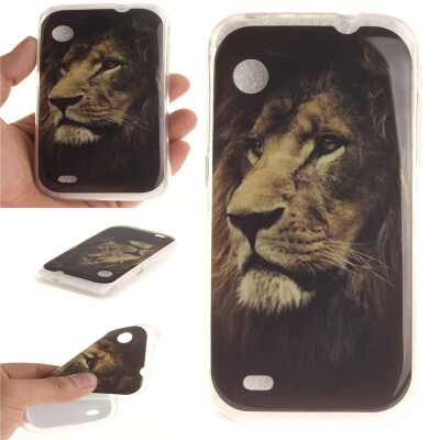 

Lions Pattern Soft Thin TPU Rubber Silicone Gel Case Cover for Lenovo A580