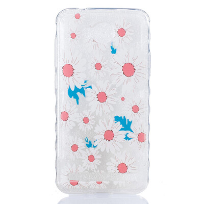 

Big chrysanthemum Pattern Soft Thin TPU Rubber Silicone Gel Case Cover for HUAWEI Y3 II