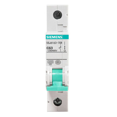 

Siemens SIEMENS 5SJ61637CR standard small circuit breaker 1P single stage 63A home power open