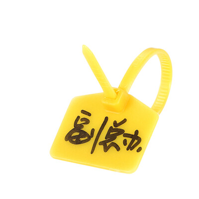 

AMPCOM (XLCOM) cable nylon cable ties telephone line label sign mark with yellow band 100