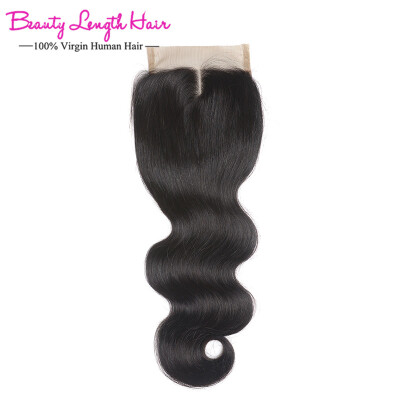 

beauty length hair malaysian virgin hair closure cheap malaysian body wave lace closure 44 human hair weave