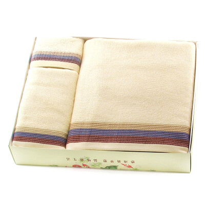 

Jinhe home towel home textile folding towel gift box three sets (towel 1 towel 1 bath towel 1) gift box blue JH11-03WFB