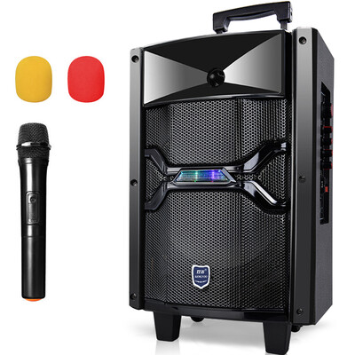 

Dual Connaught sound beauty Q801 8-дюймовый динамик на открытом воздухе с беспроводным микрофоном квадратный танец аудио портативный громкоговоритель большой мощности темно-красный