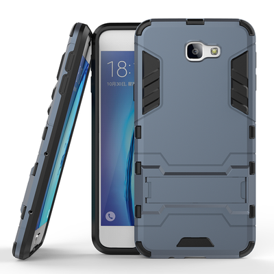 

Темно-синий Slim Robot Armor Kickstand Ударопрочный жесткий корпус из прочной резины для Samsung Galaxy On5 2016/J5 Prime
