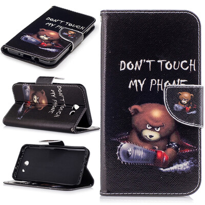

Bear Design PU Leather Flip Cover Wallet Card Holder Case for SAMSUNG Galaxy J7 2017J727P