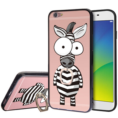 

KOOLIFE OPPOR9SPLUS телефона оболочка защитного рукава оболочка телефон кольцо держатель пряжка мягкая оболочка / OPPO r9s плюс творческая стенд мультфильма окрашенных оболочек / оболочка падения сопротивления зебру